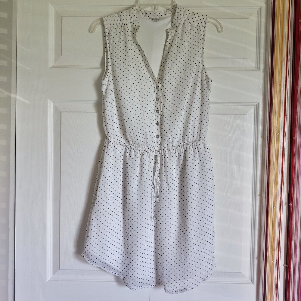 White Guess Polka Dot Dress